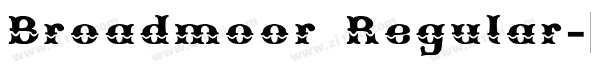 Broadmoor Regular字体转换